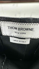 Thom Browne Button-up Striped Leather Skirt
