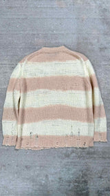 Acne Studios Oversized Distressed Border Mohair Sweater