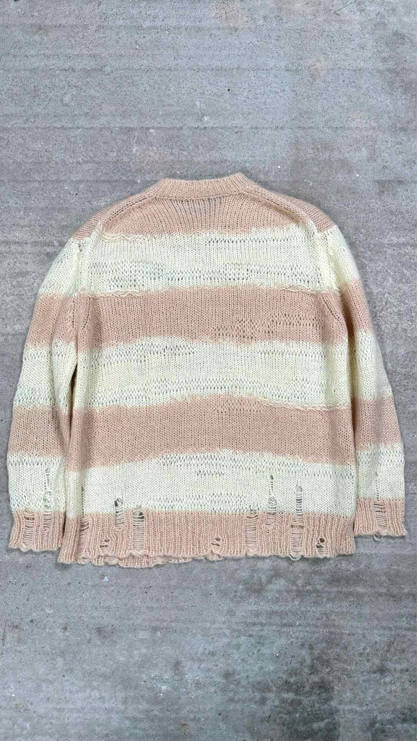 Acne Studios Oversized Distressed Border Mohair Sweater