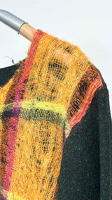 Tricot Comme Des Garcons Plaid-front Sweater