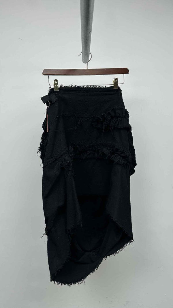 Tao Comme Des GarÃ§ons Asymmetrical Fringed Skirt