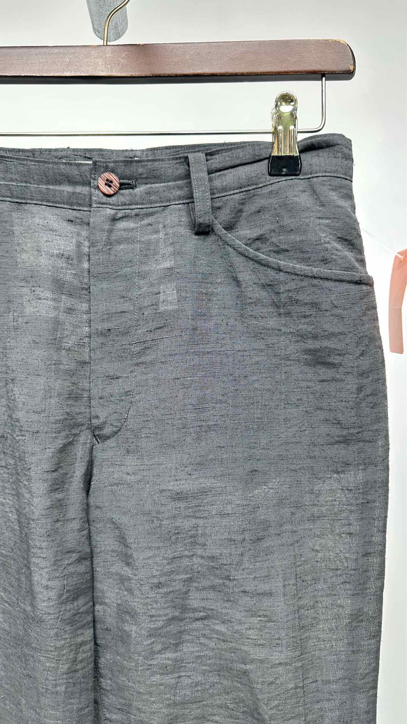 Issey Miyake Wrinkly Piping Detailed  Suits