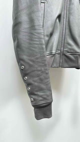 Rick Owens Leather Bomber Jacket