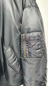 Balenciaga Pullover Hooded MA-1 Bomber Jacket