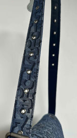 Acne Studios Monogram Denim Shoulder Bag