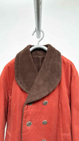 Jeans of Plantation Boa-collar Pea Coat