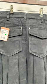 Dion Lee Pleated Cargo Denim Mini Skirt