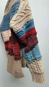 Greg Lauren Reconstructed Knit Docking Haori Jacket