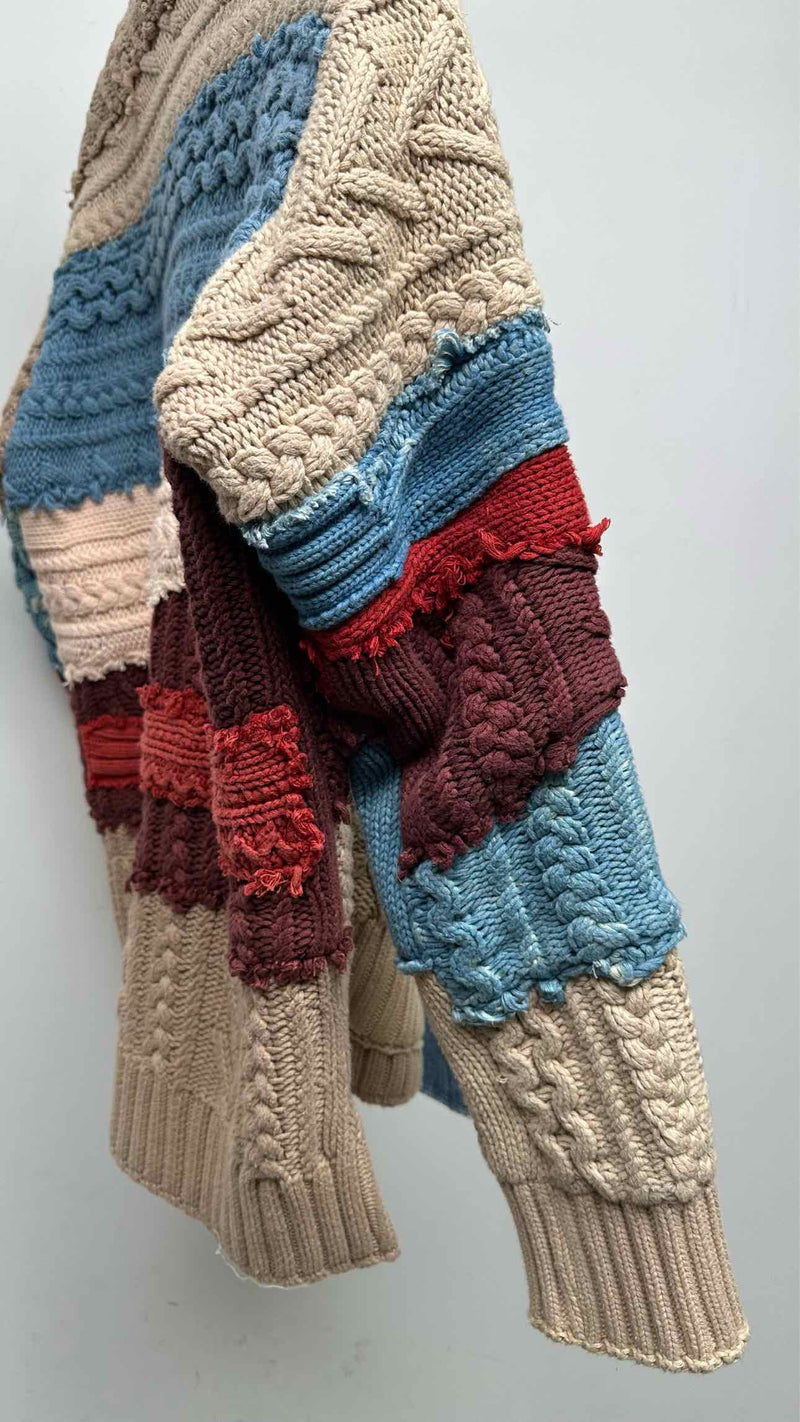 Greg Lauren Reconstructed Knit Docking Haori Jacket