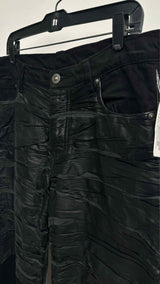 Paradoxe Paris Layered Leather Textured Jeans