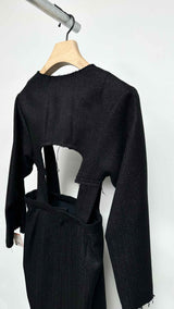 Women's Comme Des Garcons Cut-out Detailed Glitter Blazer Dress