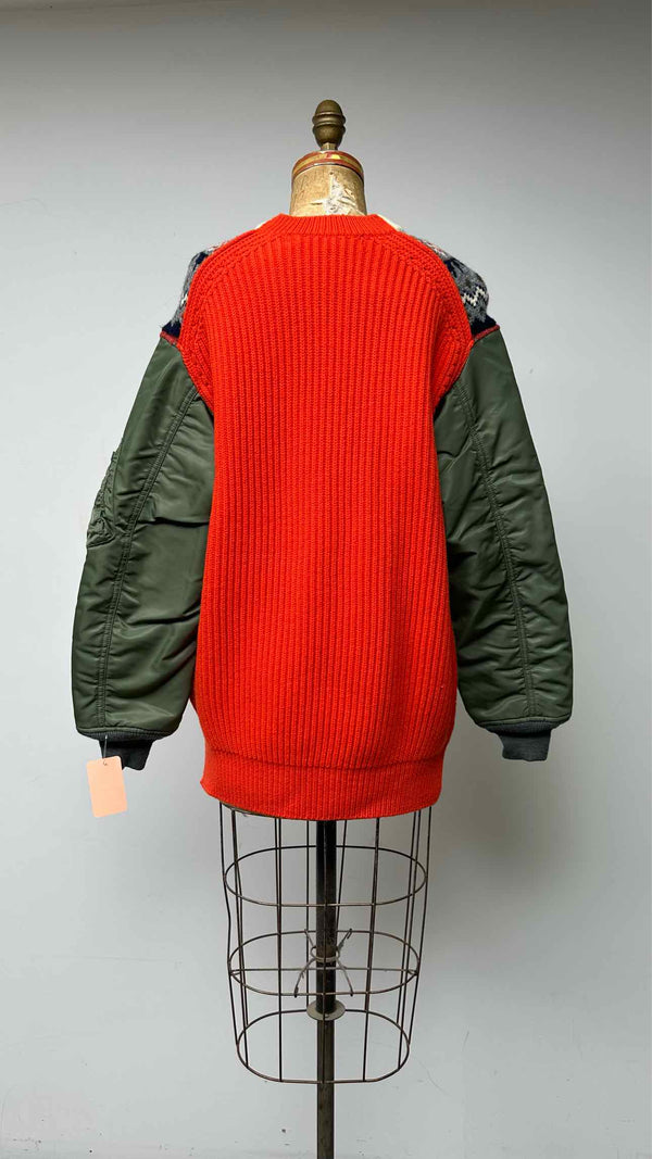 Junya Watanabe MA-1 Sleeve Hybrid Sweater