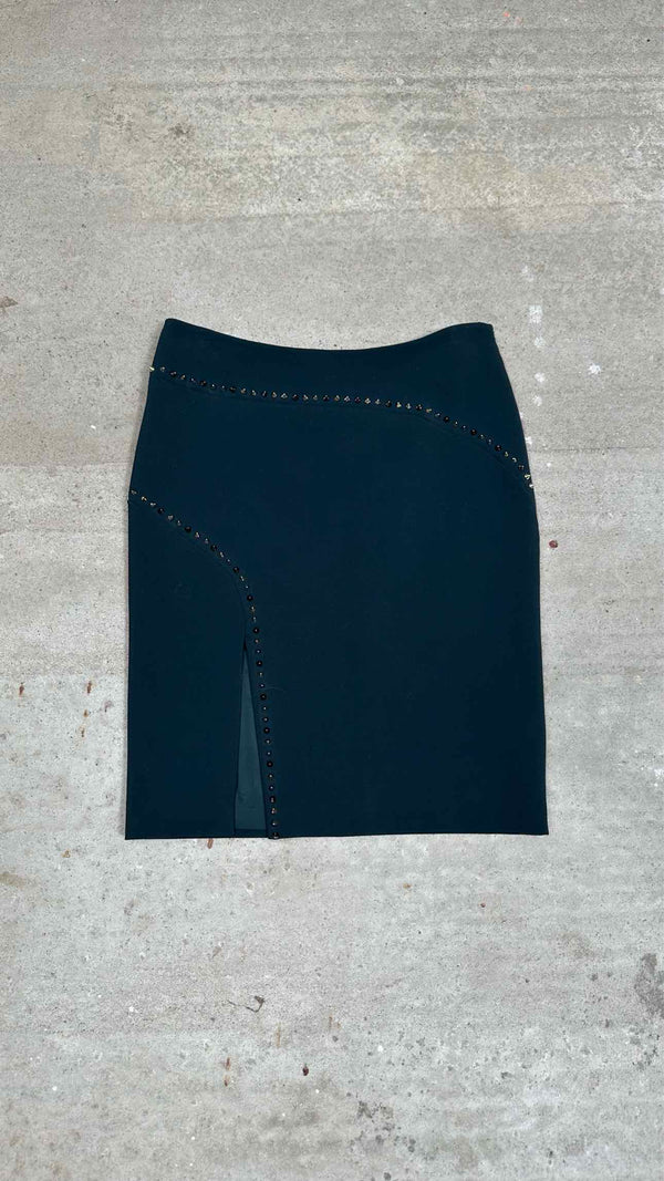 Versace Collection Studded Slit Skirt