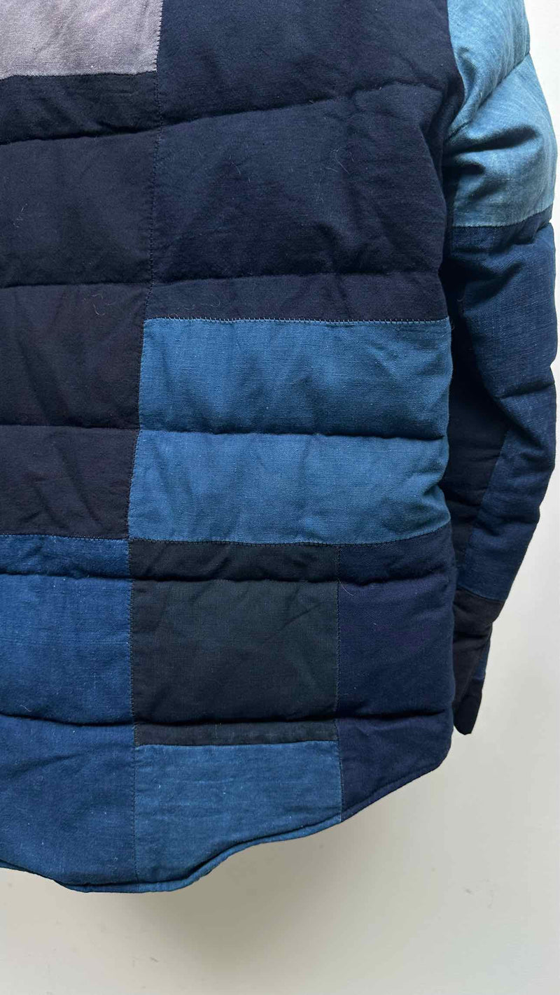 Visvim Denim Patchwork Down Jacket