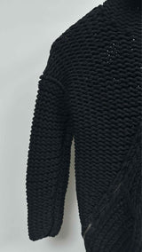 Alexander McQueen Twist-zip Heavy-knit High-neck Sweater