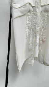 Undercover N/S Raw-Edge Ruffle Buttoned Top