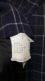 Sacai L/S back-lace Check Tunic Top