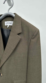 LOEWE Single-breasted Flare-sleeve Blazer Jacket
