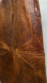 Eckhaus Latta Distressed Leather Wide Pants