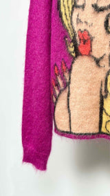 ERL Mohair Kiss Print Sweater