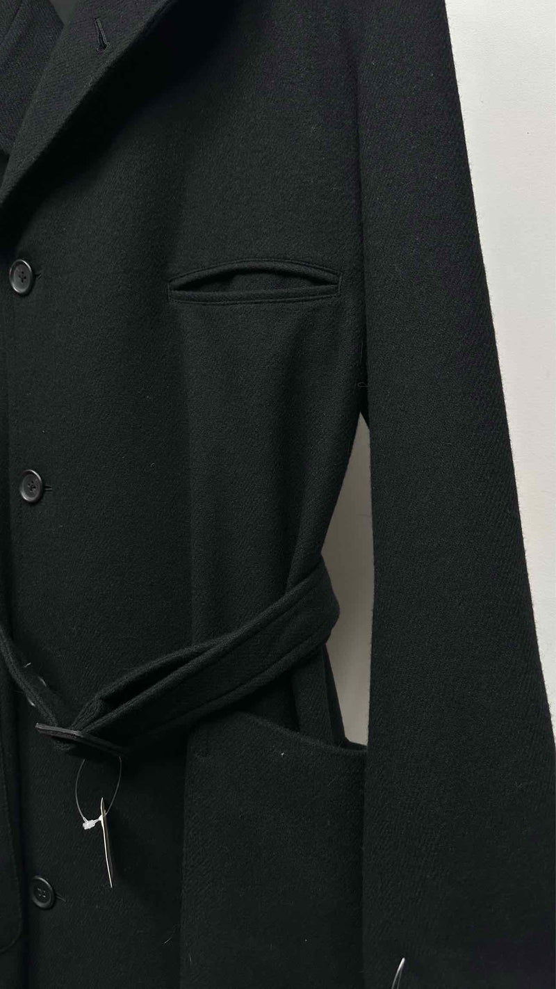 Yohji Yamamoto Pour Homme Shawl-collar Belted Long Coat