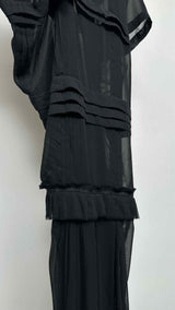 Junya Watanabe Asymmetrical Sheer-Detail Dress