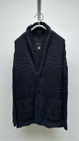 Alanui Shawl-neck Oversized Cable Cardigan