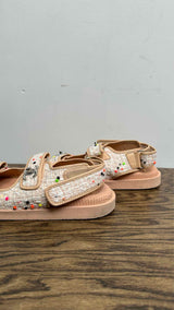 Chanel Tweed Lambskin Dad Sandals