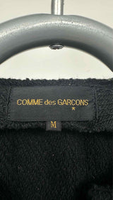 Comme Des Garcons Zip-detailed Wool Collarless Zip-up Jacket