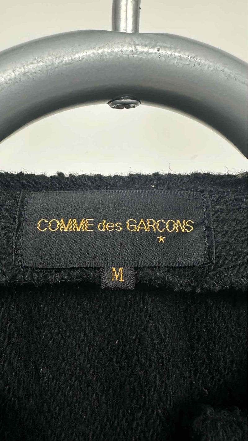 Comme Des Garcons Zip-detailed Wool Collarless Zip-up Jacket