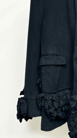 Boiled Wool Ruffle Comme Des Garcons Jacket