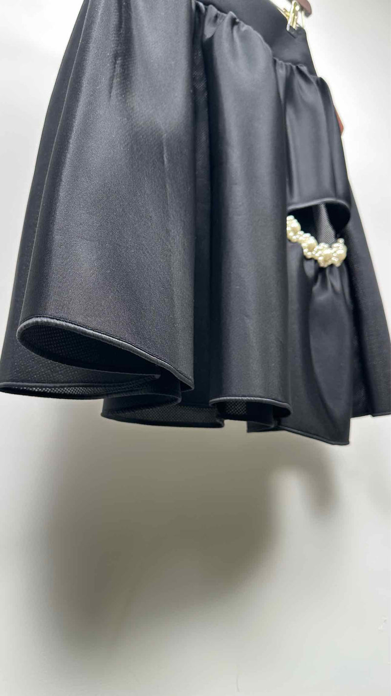 Simone Rocha Wide Cut-out Pearl Skirt