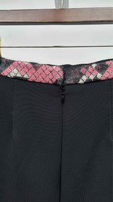 Balenciaga Check Jacquard Hybrid Skirt
