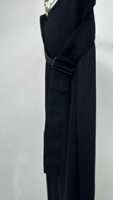 Ann Demeulemeester Slit Belted Long Skirt