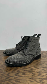 Saint Laurent William Studded Leather Combat Boots