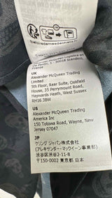 Alexander McQueen Skull Printed Sheer Satin Shirt