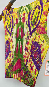 Pleats Please Pleated Printed Tank Top