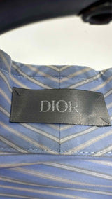 Christian Dior Mock Neck Striped Light Bomber Jacket