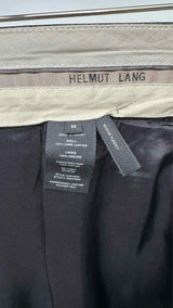 Helmut Lang Belted Leather Wide Shorts