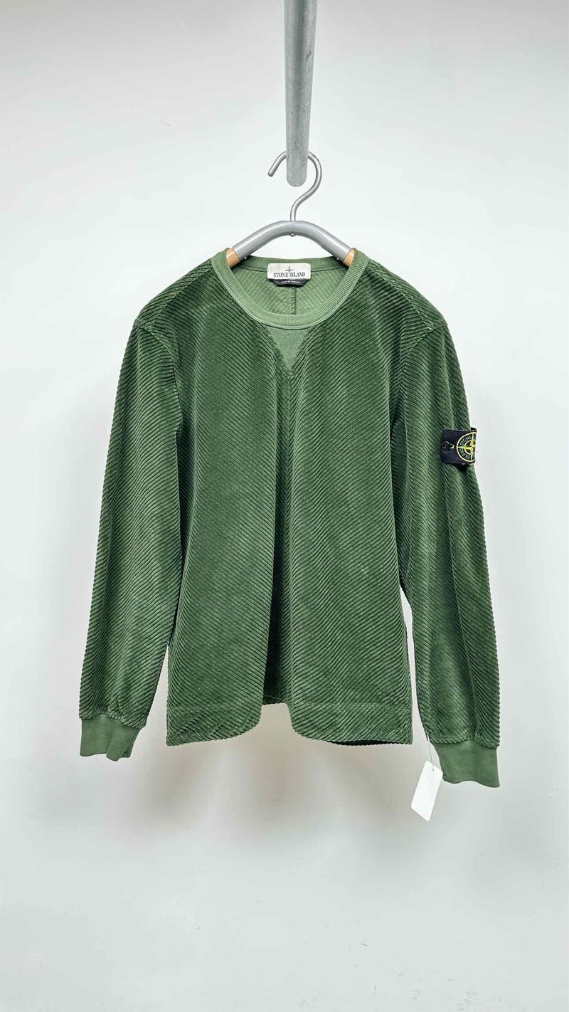 Stone Island Corduroy Elbow-patched Sweatshirt