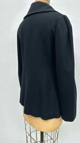 Yohji Yamamoto Double-breasted Puff-sleeve Coat