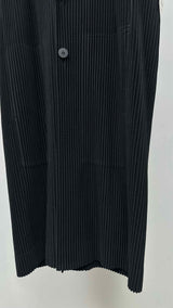Homme Plisse Tailored Pleated Long Vest