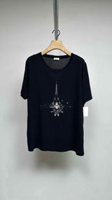 Saint Laurent Eiffel Tower Graphic Tee