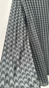 Pleats Please L/S Houndstooth High-Neck Pleated Top