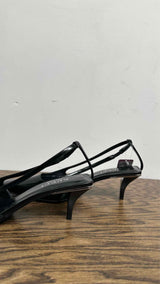 Gucci Square-toe Slingback Heel Pumps