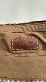Dries Van Noten Canvas/ Leather Large Messenger Bag