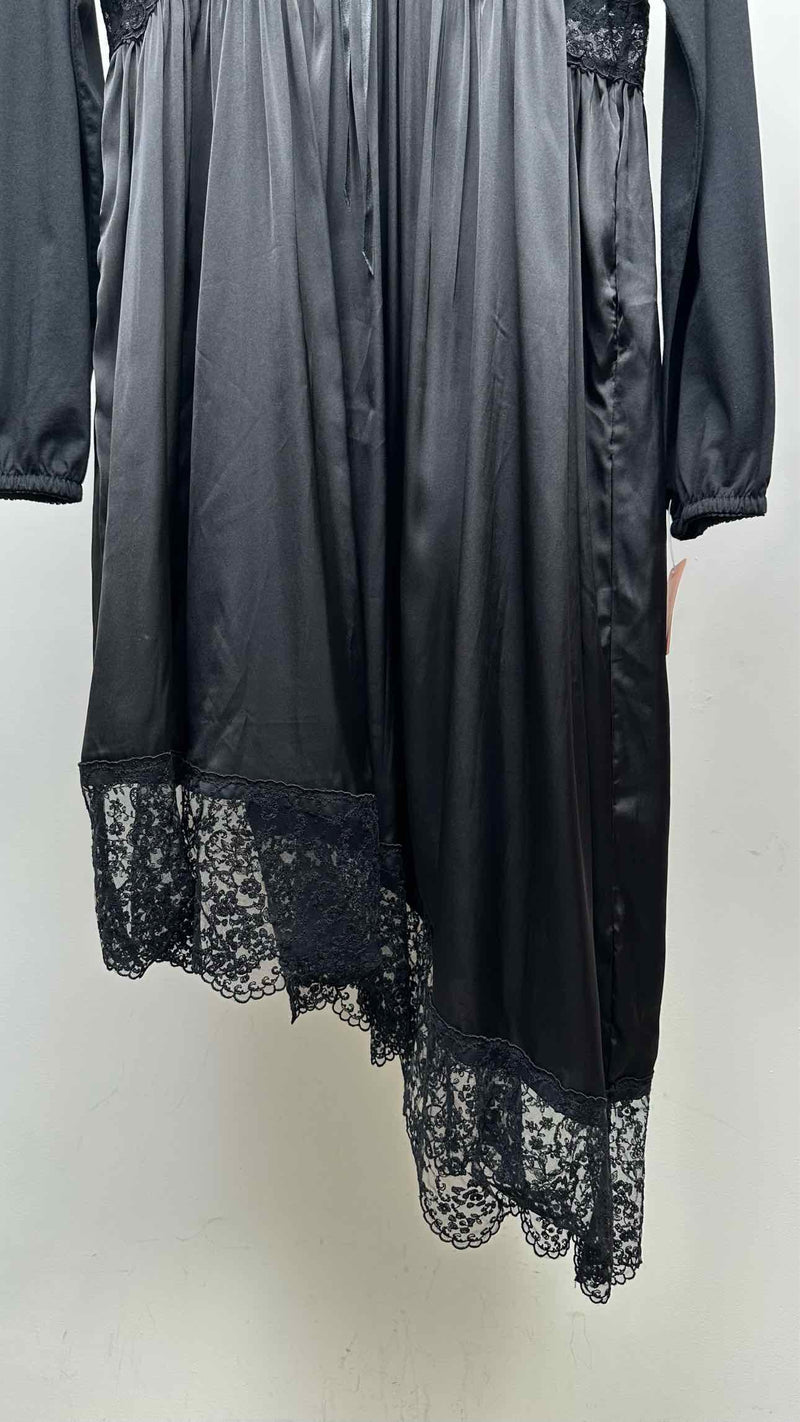 Simone Rocha L/S Floral-Lace Asymmetrical-hem Dress