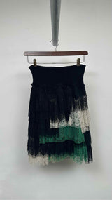 Sacai Ruffled Lace Mini-Skirt