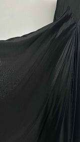 Rick Owens High-waisted Hybrid Silk Maxi Skirt