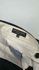 Comme Des Garcons Homme Plus Cropped Drop-Crotch Pin-Stripe Pants